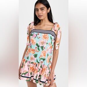 Agua Bendita Joaquina Floral Minidress Size Medium